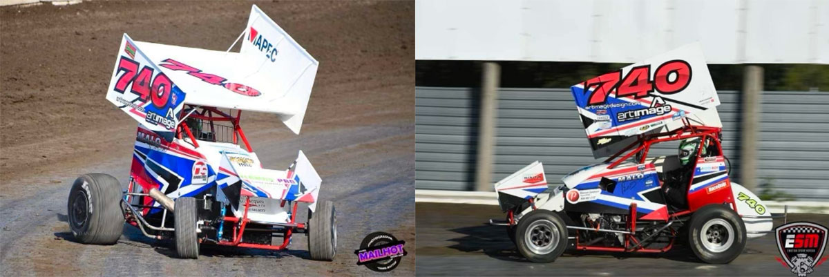 Sprint car in action